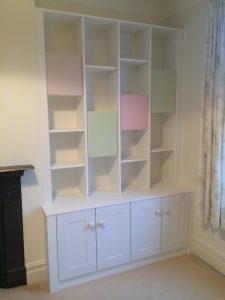 Alcove Bookcase and bottom cupboard
